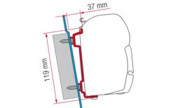 Fiamma Markisenadapter Ford Transit Wandmontage