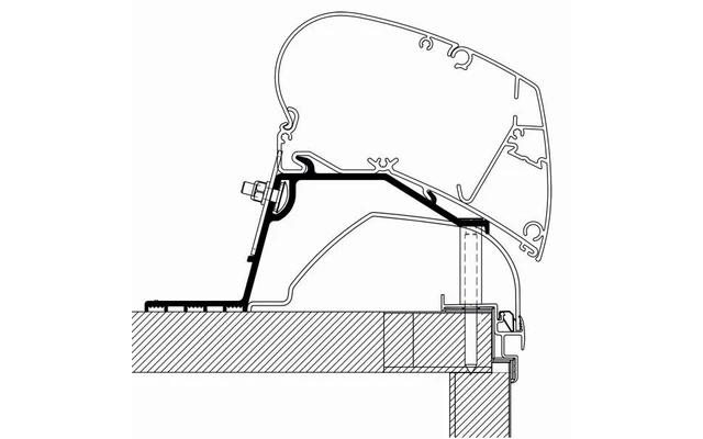 Thule Markisen-Adapter Dach Caravan 2014 3 Thule Markisen-Adapter Dach Caravan 2014