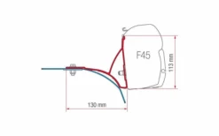 Fiamma Kit Ducato Roof Rack Markisenhalterung