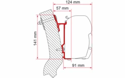 Fiamma Wingamm Oasi Markisenadapter Für Fiamma F45 230 Cm -Markisen Serie 661035 4521120