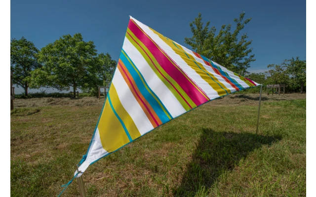 Bent Zip-Canvas Single Verbindbares Sonnensegel 250 X 250 X 250 Cm Limette Gestreift Karibik 5 Bent Zip-Canvas Single Verbindbares Sonnensegel 250 X 250 X 250 Cm Limette Gestreift Karibik – Bild 3