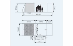 Dometic Rarotonga DA FTT 401 AIR LH Aufblasbares Driveaway Vorzelt 3 M Modell Links -Markisen Serie 707747 4801769