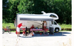 Fiamma F45L 450 Markise Gehäusefarbe Titanium Tuchfarbe Royal Grey 450 Cm -Markisen Serie 802961 5244557