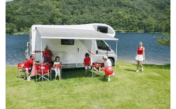 Fiamma F45s 260 Markise Gehäusefarbe Polar White Tuchfarbe Royal Grey 260 Cm -Markisen Serie 811757 5283851