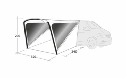 Outwell Zelt Touring Shelter Air -Markisen Serie 823676 5319677